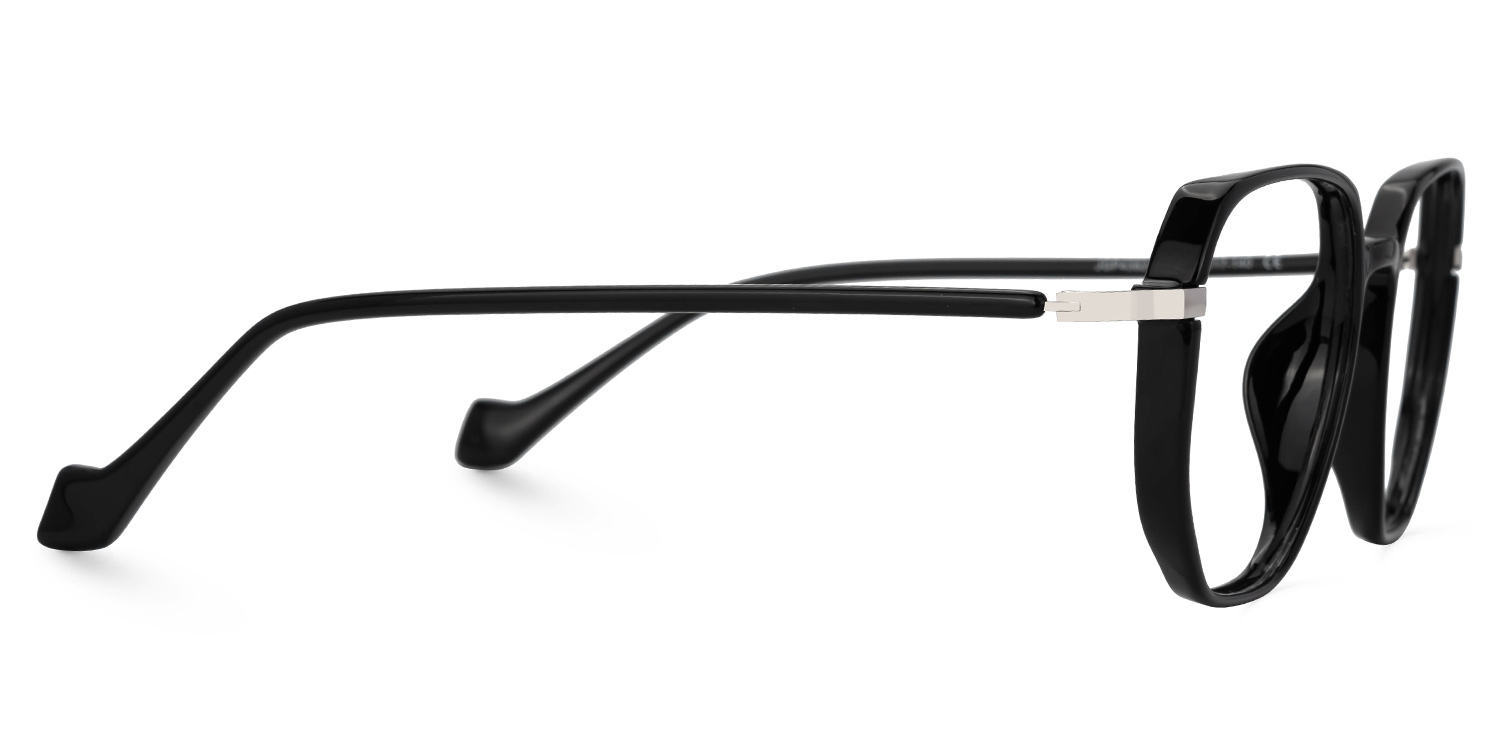 Maura Geometric Black Glasses2