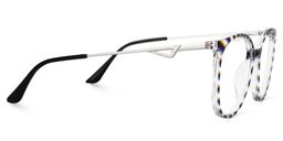 Chanty Round Black-Clear Glasses2