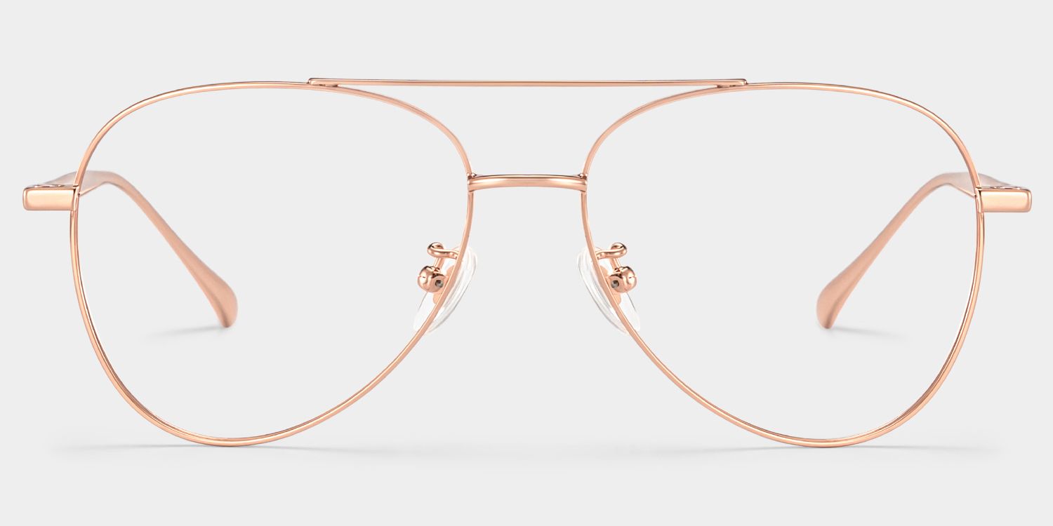 Cher Rose Gold Metal Aviator Glasses | ZEELOOL x Prabal Gurung1