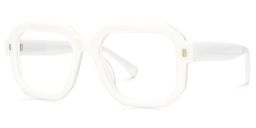 Joeann Geometric White Glasses1