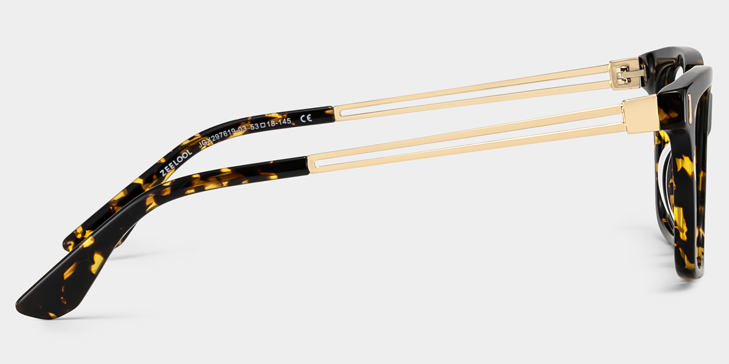 Axel Tortoise Frame Glasses with Rectangle Frame Online | ZEELOOL Canada5