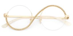 Jaila Round Gold Glasses1