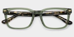 Patrick Rectangle Green Glasses2