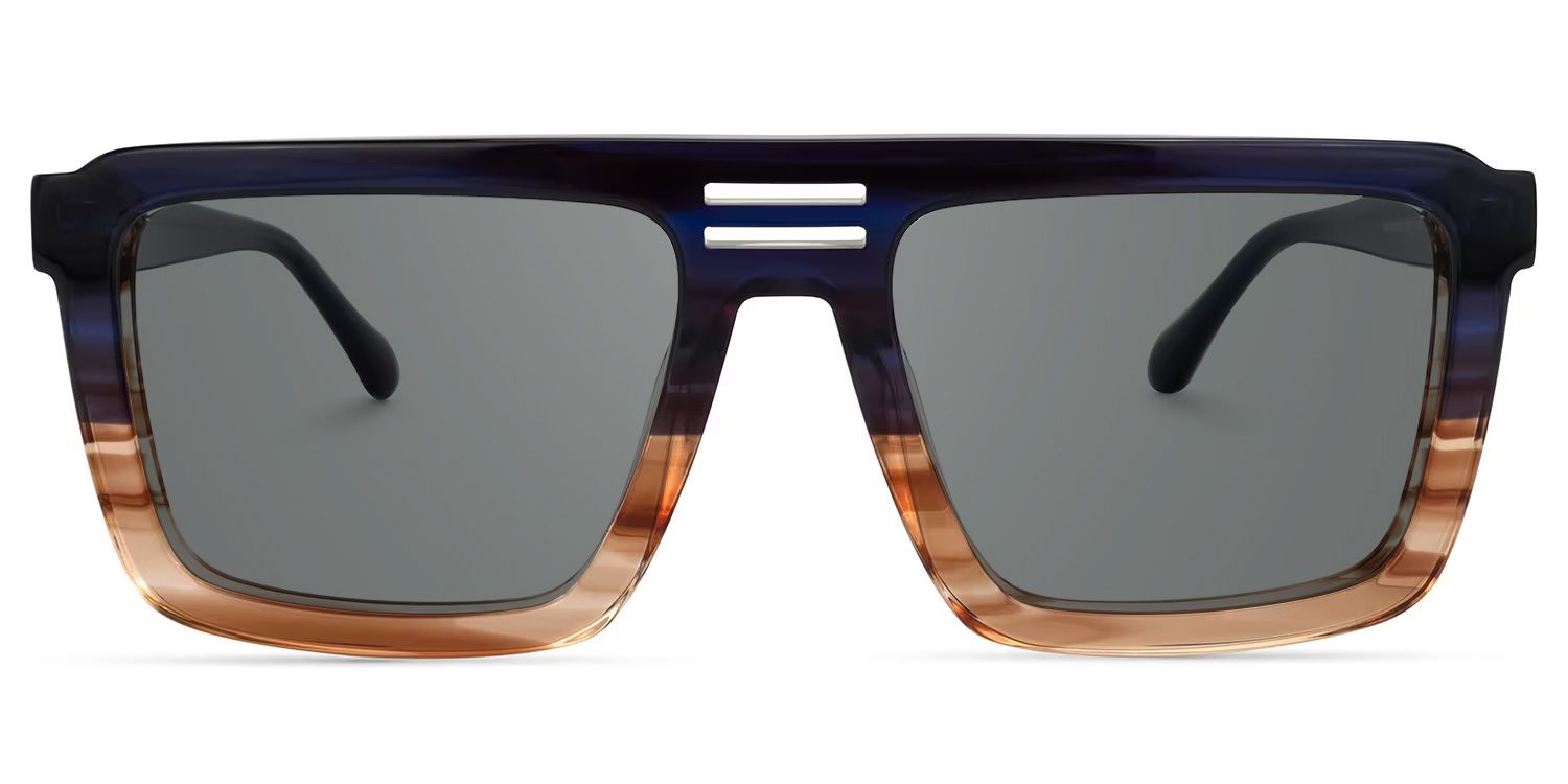 Yamilex Square Two-Tone Sunglasses | ZEELOOL Canada0