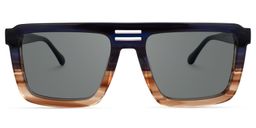 Yamilex Square Two-Tone Glasses0