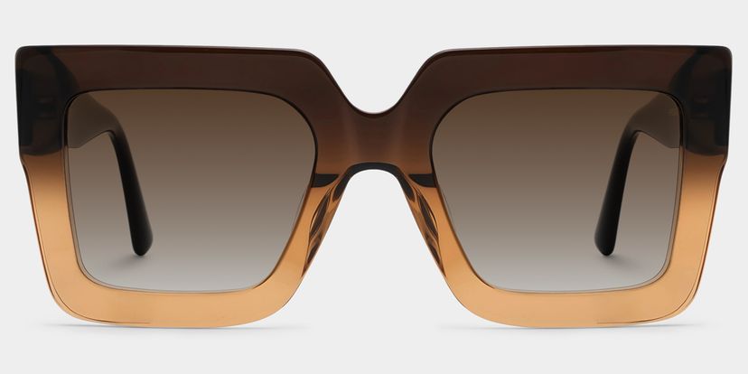 Brandon Tawny Square Sunglasses