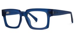 Amadeo Rectangle Blue Glasses3