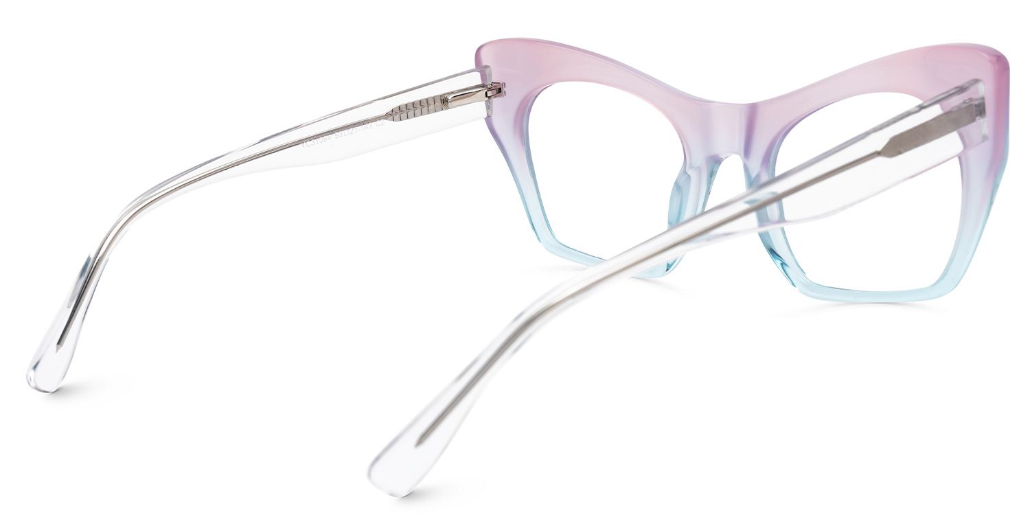 Cateye Tahirah Two-Tone Glasses deals -Zeelool Glasses3