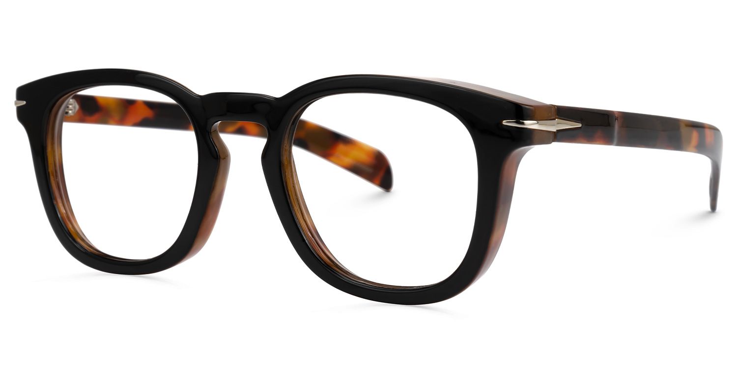 Tillis Round Black Glasses1