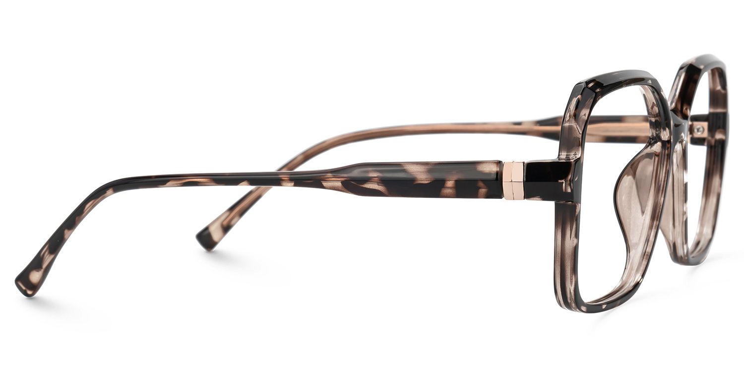 Wasmer Acetate Geometric Tortoise Frame Glasses | ZEELOOL Canada2