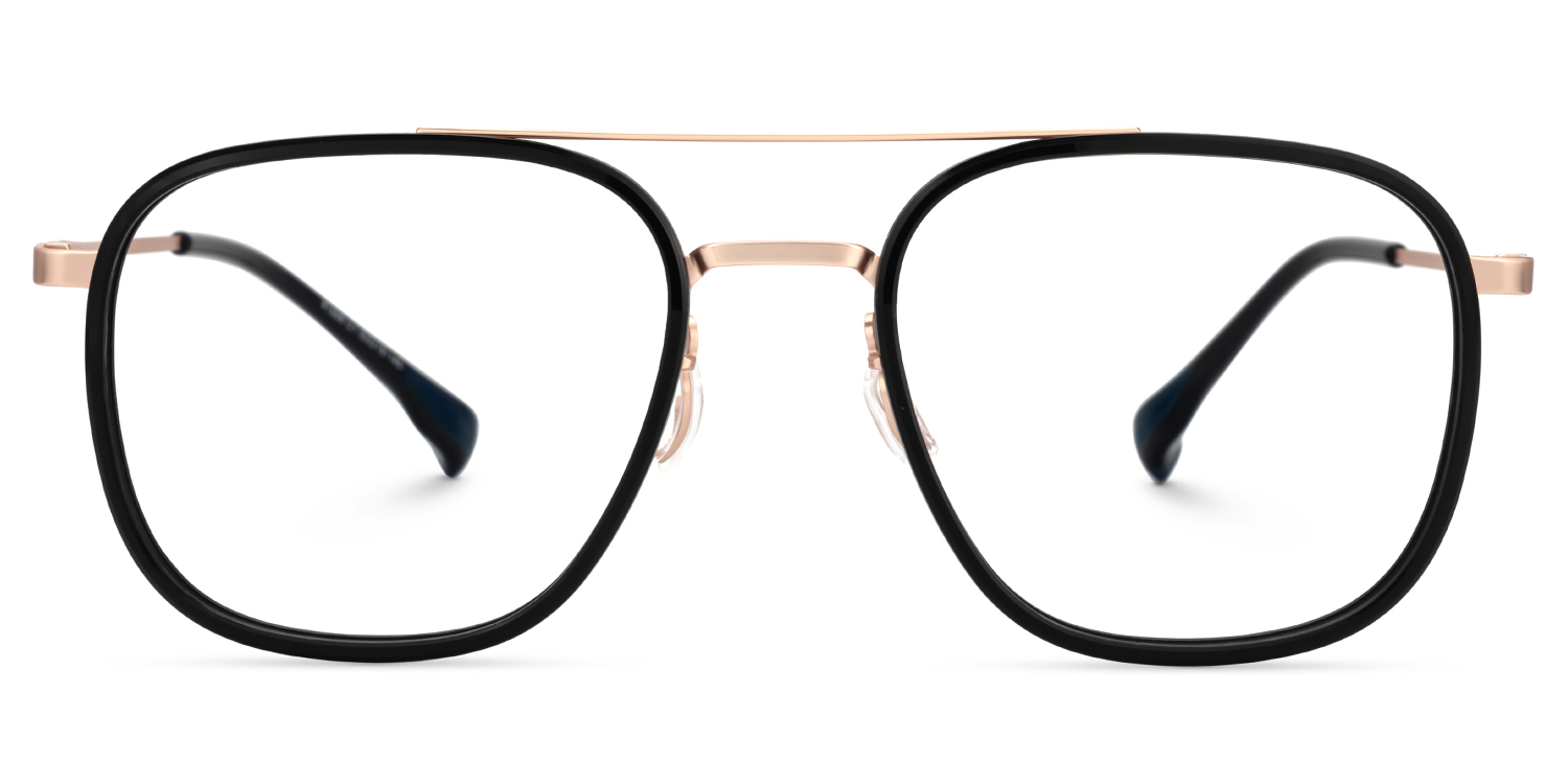 Black Designer Eyeglasses Frames In Aviator1