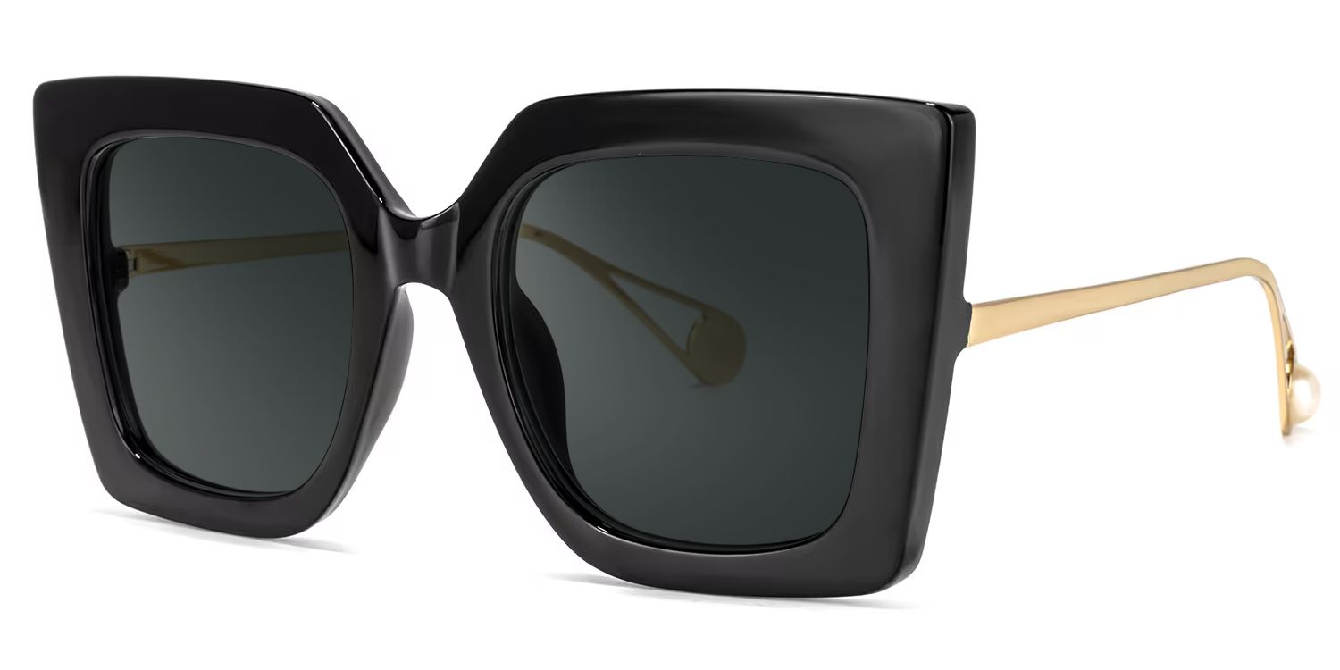 Qatar Black Square Sunglasses to Frame Your Face | ZEELOOL CA1