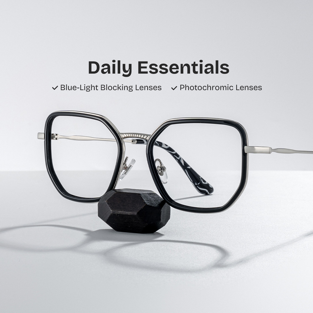 Levi Geometric Black Glasses0