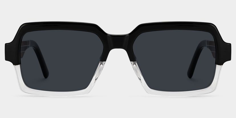 Jack Black-Clear Rectangle Sunglasses