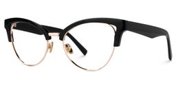 Charlene Browline Black Glasses1