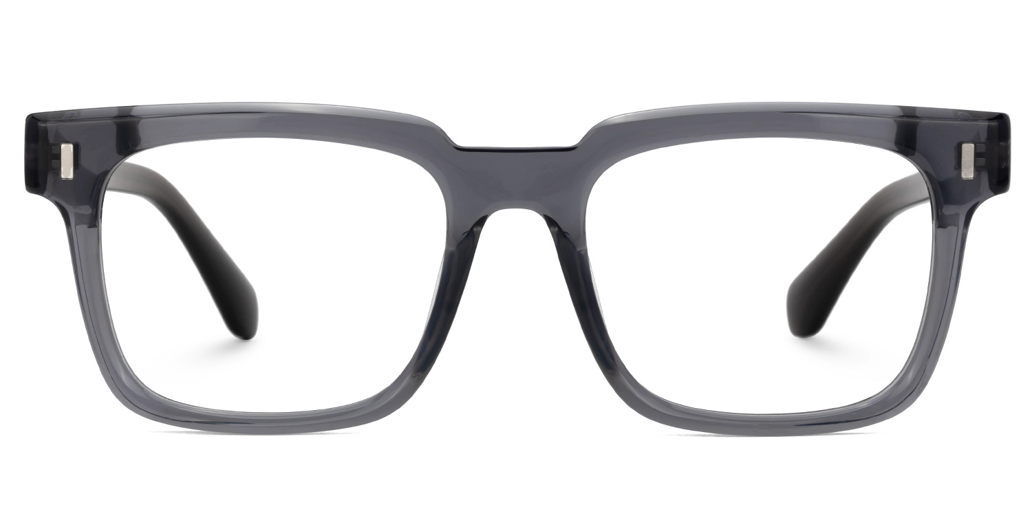 Square Katia Gray Color Frame Glasses | ZEELOOL Canada2