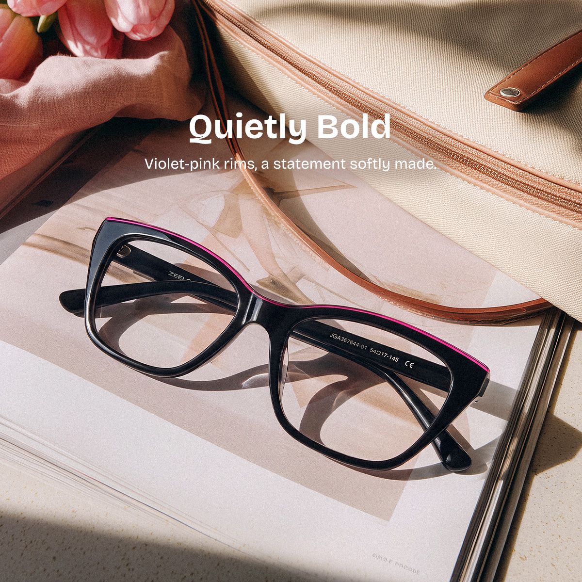 Seraphina Black Butterfly Acetate Frame Eyeglasses | ZEELOOL0