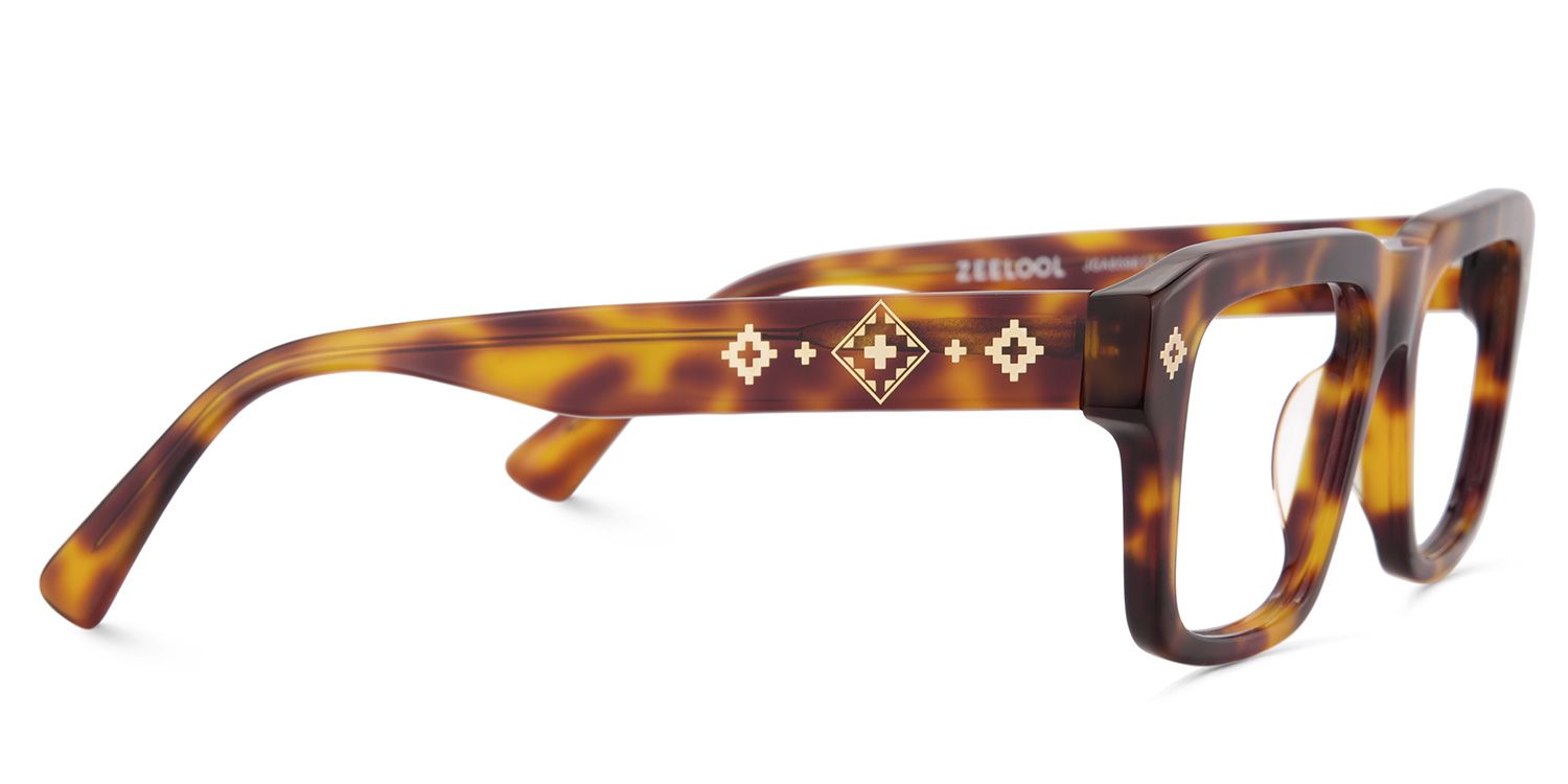 Ramdass Tortoise Rectangle Prescription Glasses | ZEELOOL Canada4