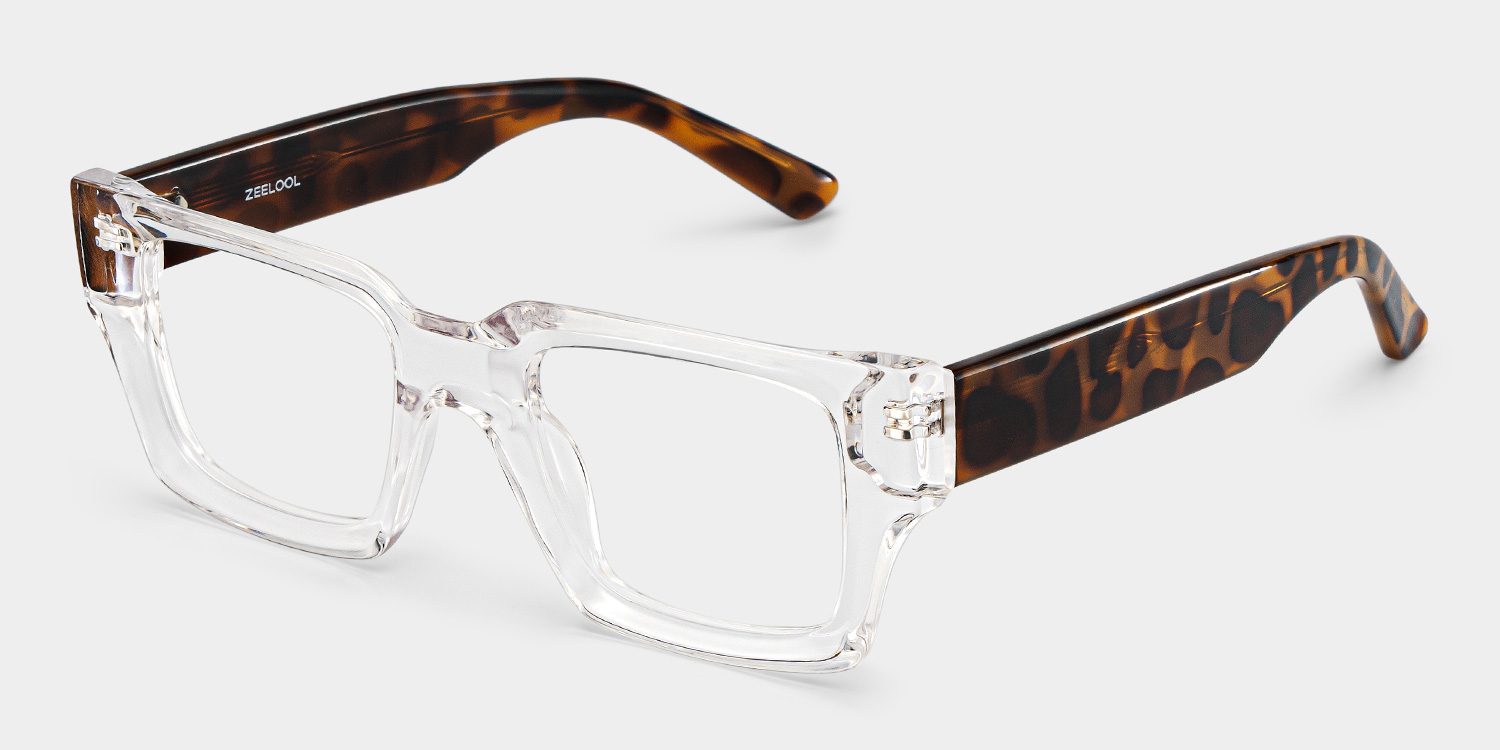Orson wide rectangle frame glasses Online | ZEELOOL3