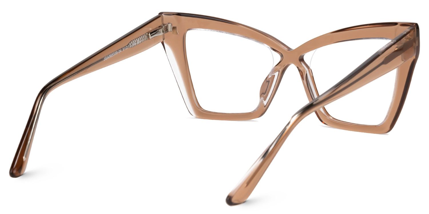 Midgett Cateye Beige Glasses | ZEELOOL Canada3