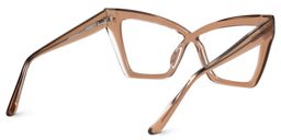 Midgett Cateye Beige Glasses3