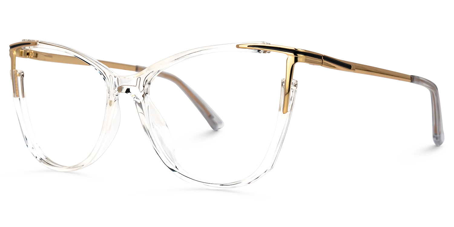 Yomary Cateye Crystal Glasses1