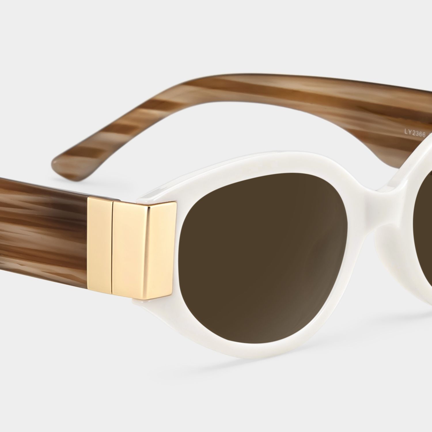 Havana White Brown Cat Eye Sunglasses to Frame Your Face | ZEELOOL CA4