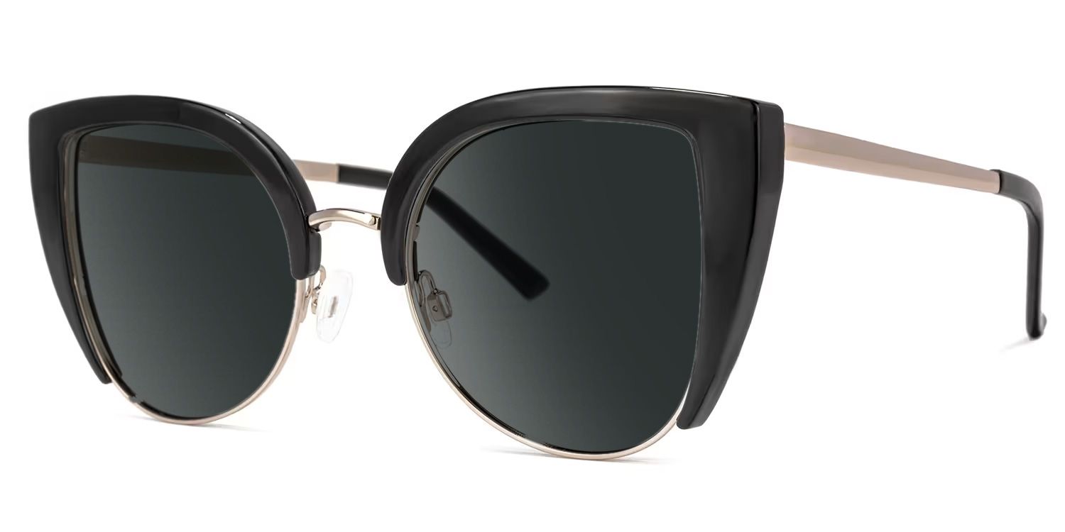Brewer Cateye Black Frame Sunglasses | ZEELOOL Canada1