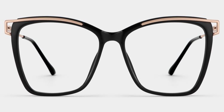 Krystle Square Black Glasses