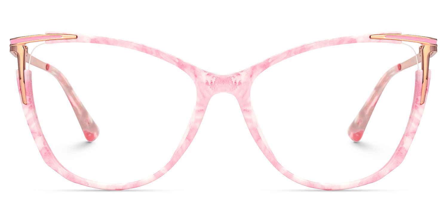 New Pink-Floral Color for Yomary Mixed-Material Eyeglasses  | ZEELOOL Canada0