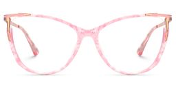 Yomary Cateye Pink-Floral Glasses0