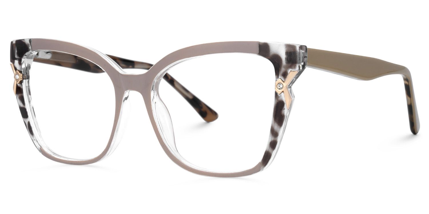 Pink Cat eye Glasses for Oval Face | ZEELOOL Canada1