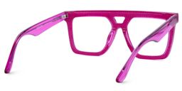 Rubin Square Hot Pink Denim Glasses3