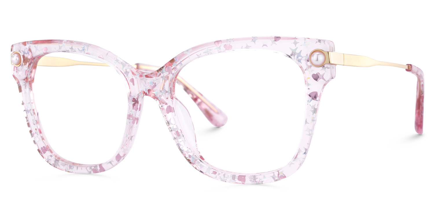 Vernella Square Pink Glasses3