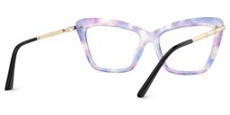 Juliet Purple Rectangle Glasses5