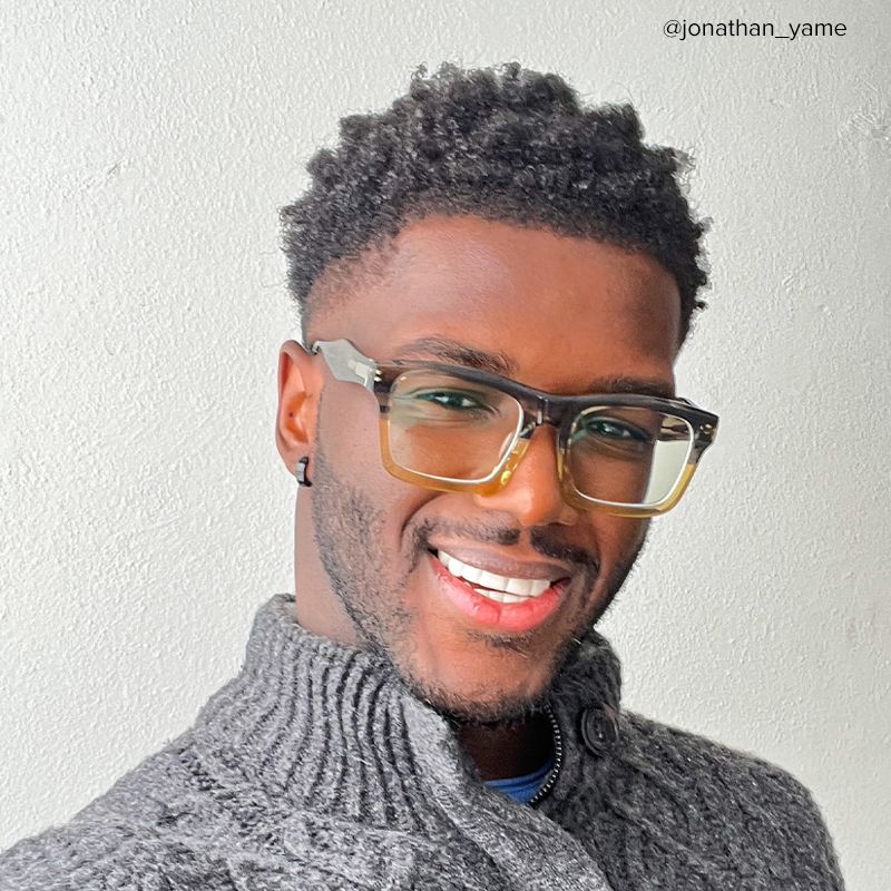 Rectangle Brown Glasses | ZEELOOL Canada4