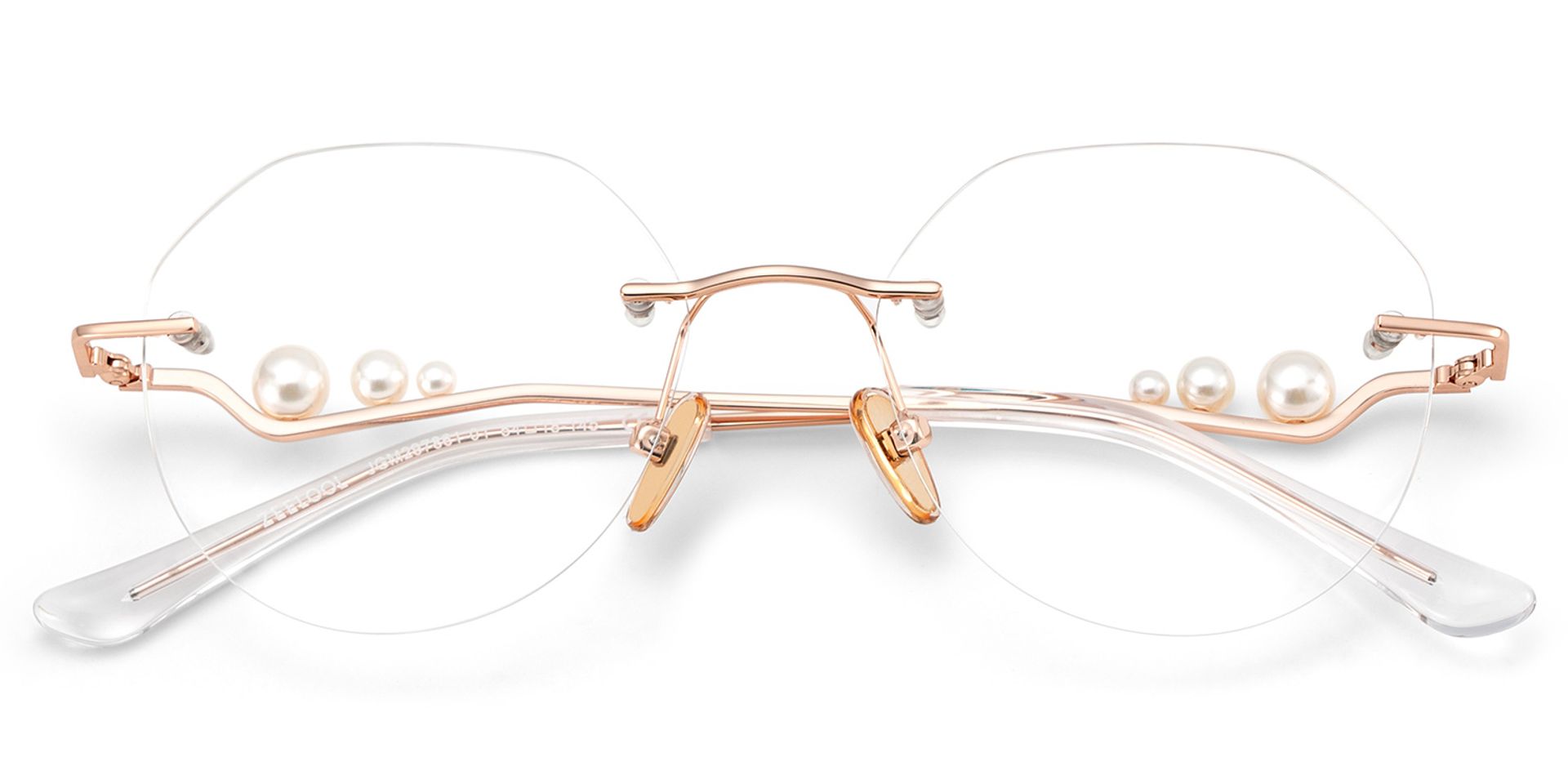 Wyatt Eyeglasses in Geometric Rose Gold Frame | ZEELOOL Canada3