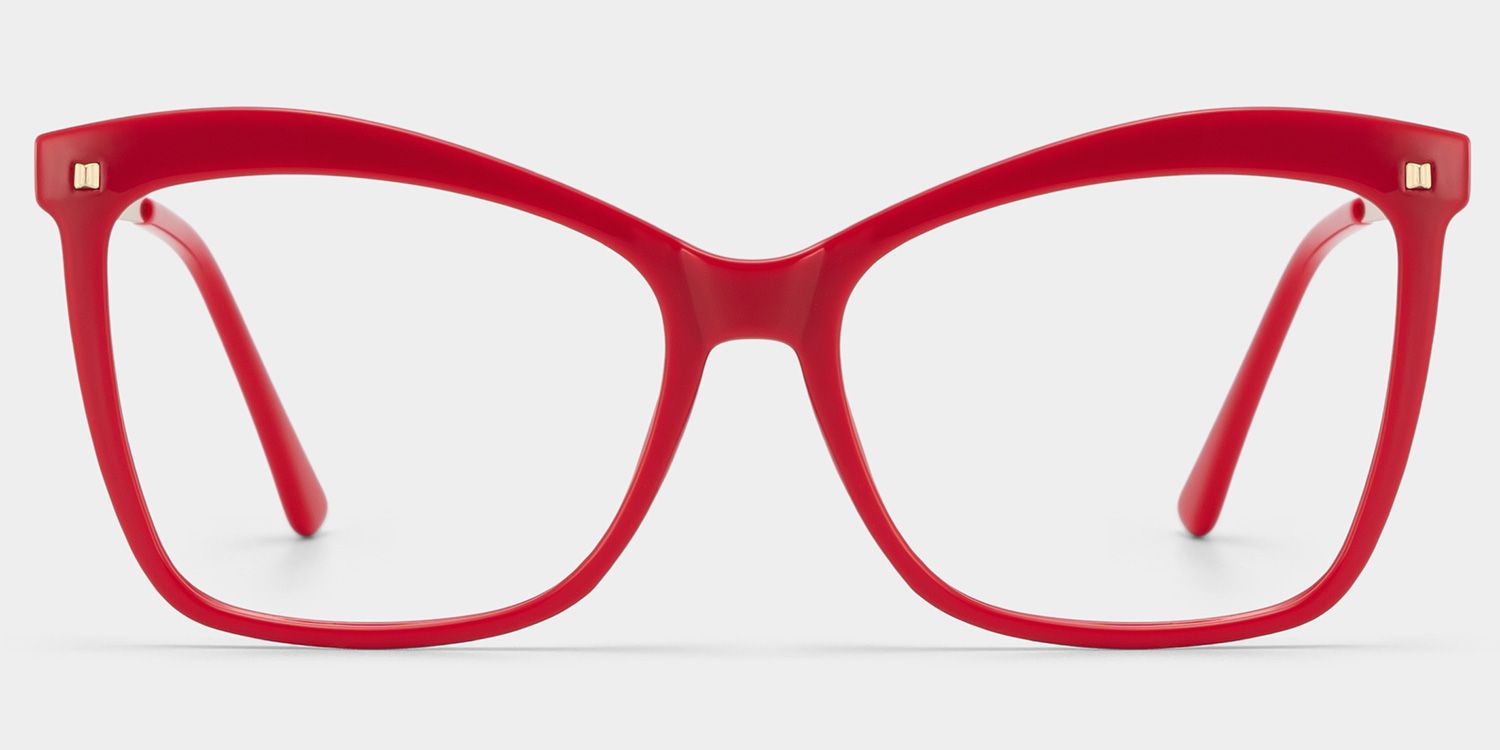 Isaebella Butterfly Red Eyeglasses and Thin Frames0