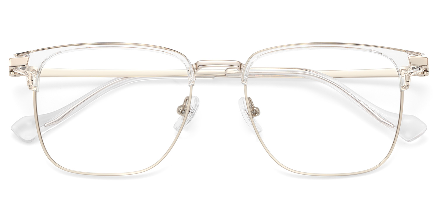 Owen Eyeglasses in Square Black Gold Frame | ZEELOOL Canada2