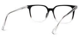 Jamaica Square Black Clear Glasses4