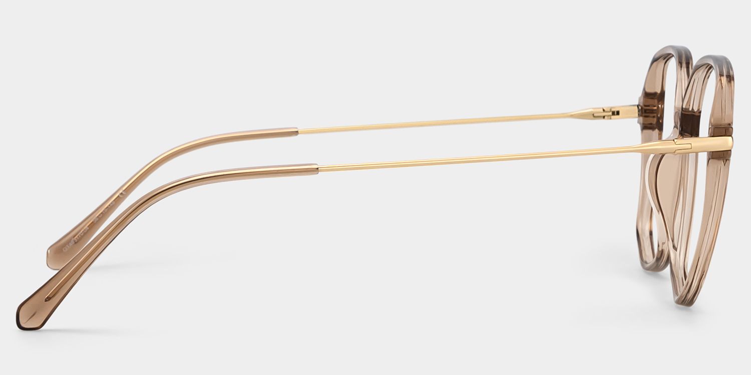 Payton Geometric Beige Frame Glasses | ZEELOOL Canada3