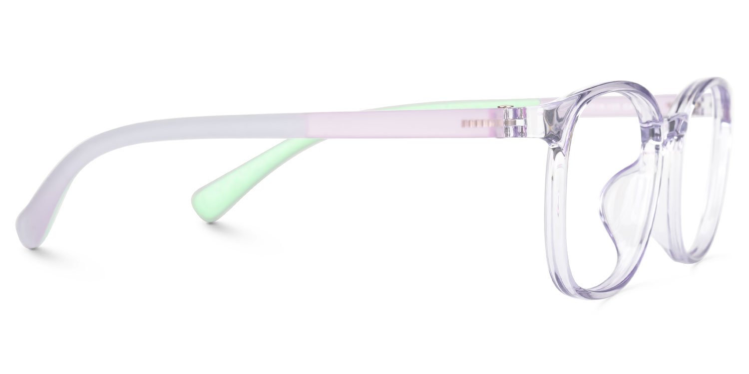 Kids Oval  Purple Amaker Frame Glasses | ZEELOOL Canada2
