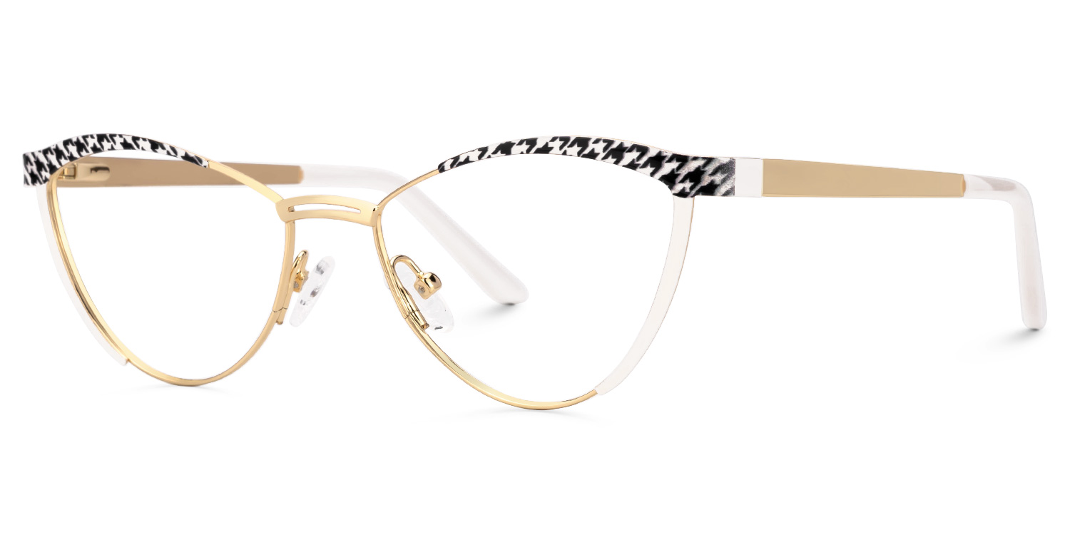 New Black-White Color for Sydney Metal Eyeglasses  | ZEELOOL Canada1