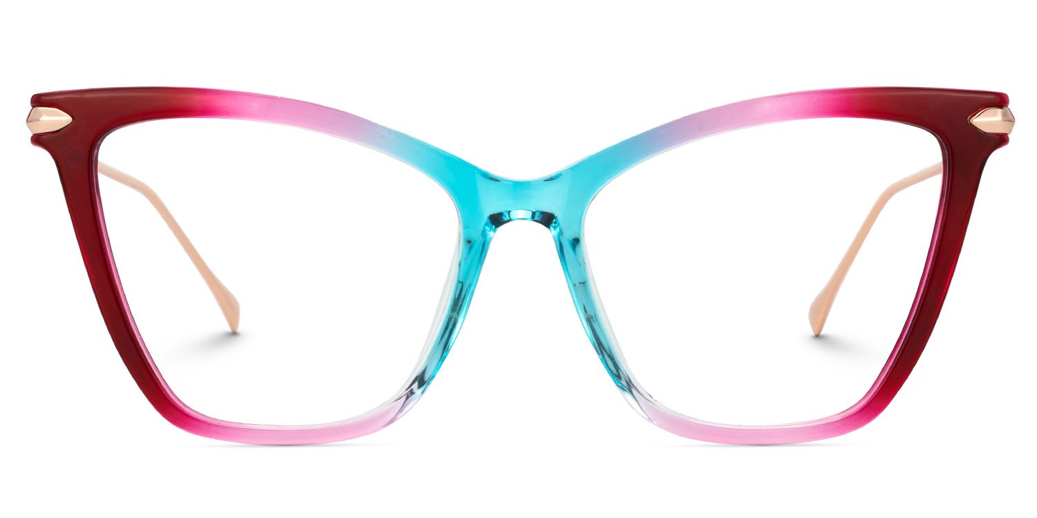 New Arrival Red-Blue Color for Hilary Frame Glasses | ZEELOOL Canada0
