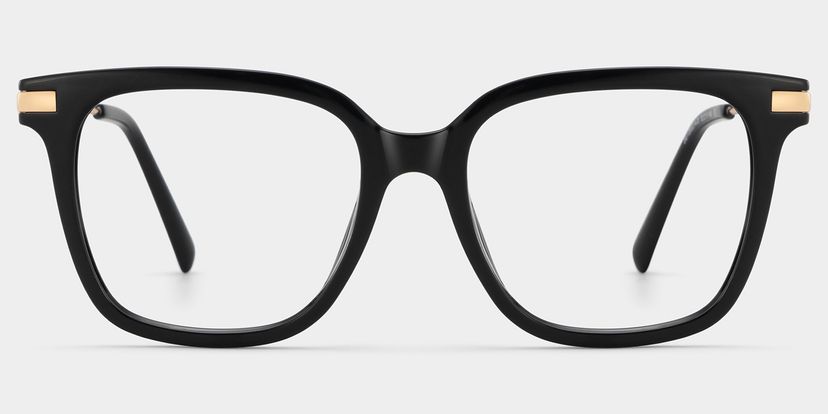 Jacqui Square Black Glasses