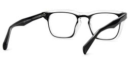 Liam Rectangle Black Crystal Glasses5