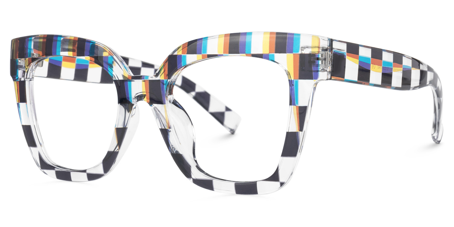 Malcolm Square Multicolor Geek Chic Glasses1