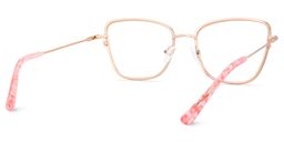 Solimar Square Rose Gold Glasses5