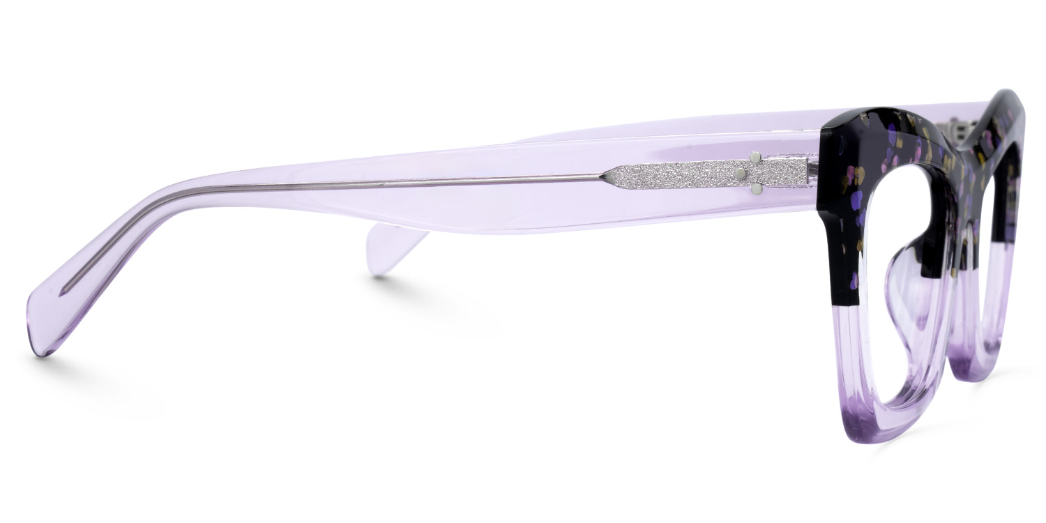 Benitez Square Light Purple Glasses2