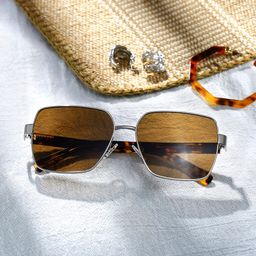Sahara Square Brown Polarized Sunglasses0